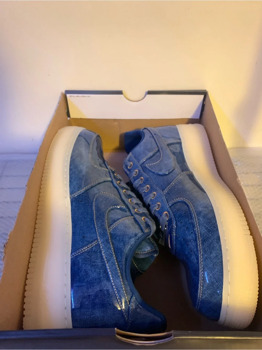 Air Force 1 Low Patent Denim IM5757-400 - Men’s Size 12.5